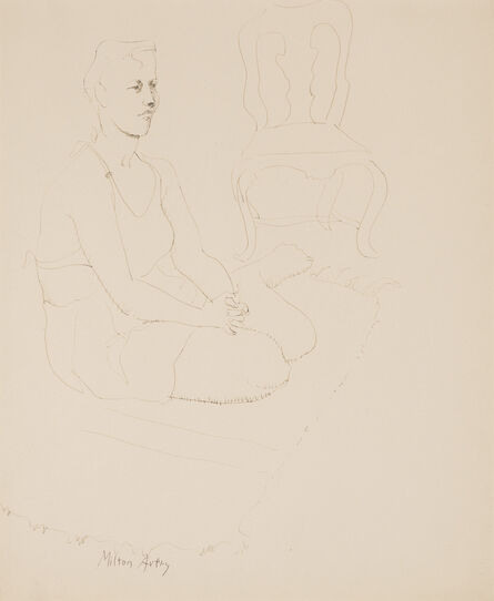 Milton Avery, ‘Stella Seated’, 1943