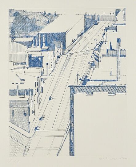 Wayne Thiebaud, ‘Down 18th, from: Recent Etchings I’, 1979