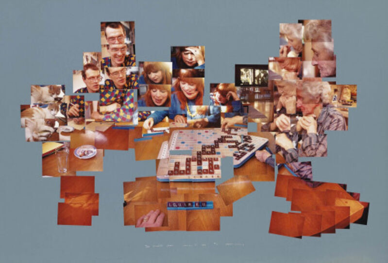 David Hockney, ‘The Scrabble Game,’, 1983, Print, Collage, Composition.Gallery