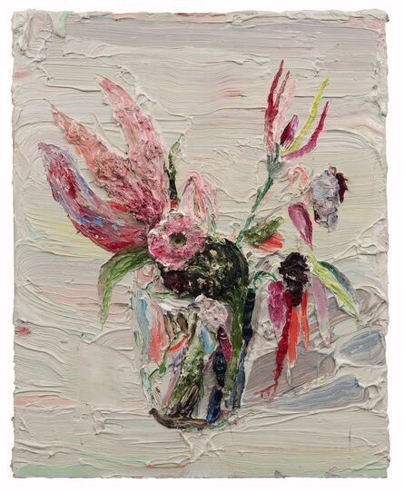Allison Schulnik, ‘Pink Claw Flowers’, 2012