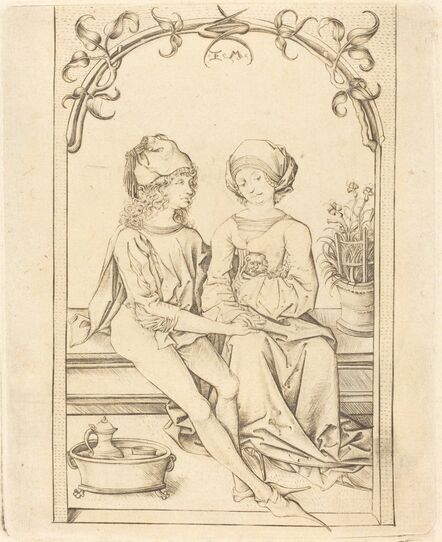 Israhel van Meckenem after Wenzel von Olmutz after Master of the Housebook, ‘The Lovers’, ca. 1490