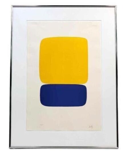 Ellsworth Kelly, ‘Yellow Over Dark Blue’, 1964-1965