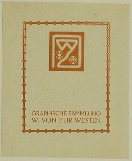Armin von Fölkersam, ‘Graphische Sammlung W. von Zur Westen’, 1900