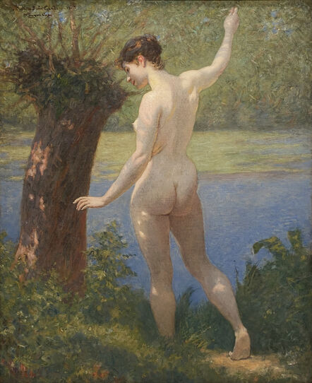 Kenyon Cox, ‘Nude By River's Edge’, 1908
