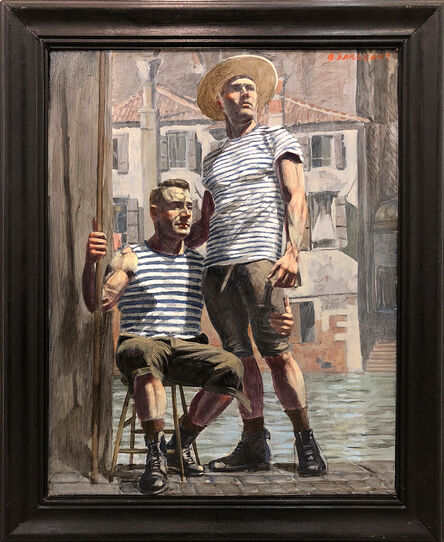 Mark Beard, ‘Two Gondoliers, One Seated’, n.d.