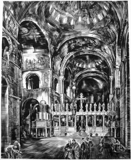 Albert Decaris, ‘St. Mark's, Venice (Intérieur de Saint-Marc I)’, n.d.