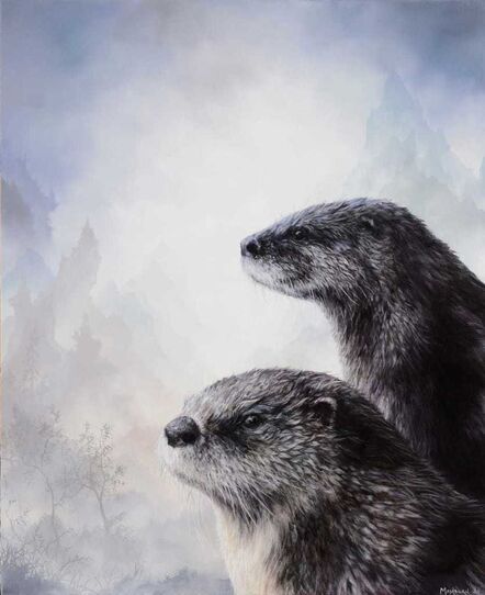 Brian Mashburn, ‘River Otters’, 2021