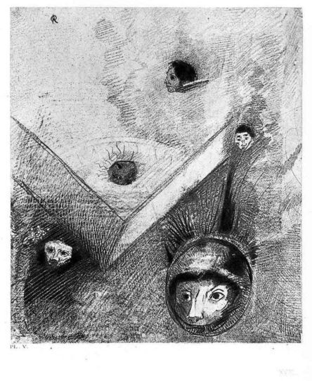 Odilon Redon, ‘Illustration from the series "Les Fleurs du mal"’, 1923