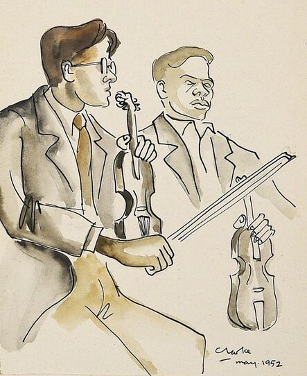 Peter Clarke (1929-2014), ‘Violinists’, 1952