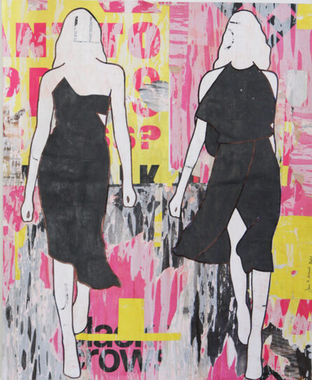 Jane Maxwell, ‘Pink and Yellow Walking Girls’, 2022