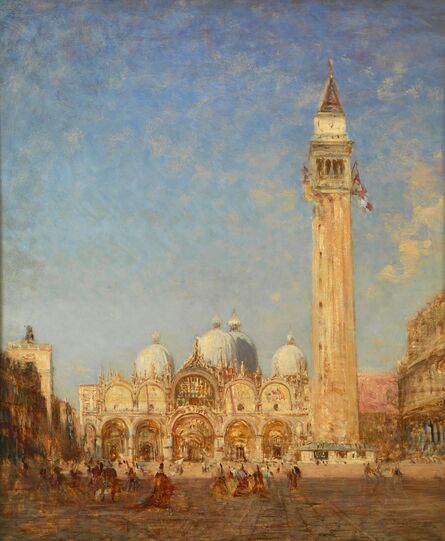Félix Ziem, ‘Piazza San Marco and Campanile’, 1880-1890