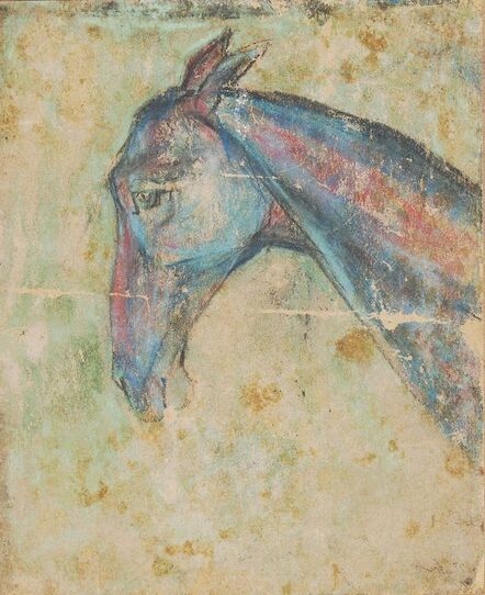 Sunil Das, ‘Horse VI, Pastel on Sand Paper by Padma Shree Artist Sunil Das "In Stock"’, 1950