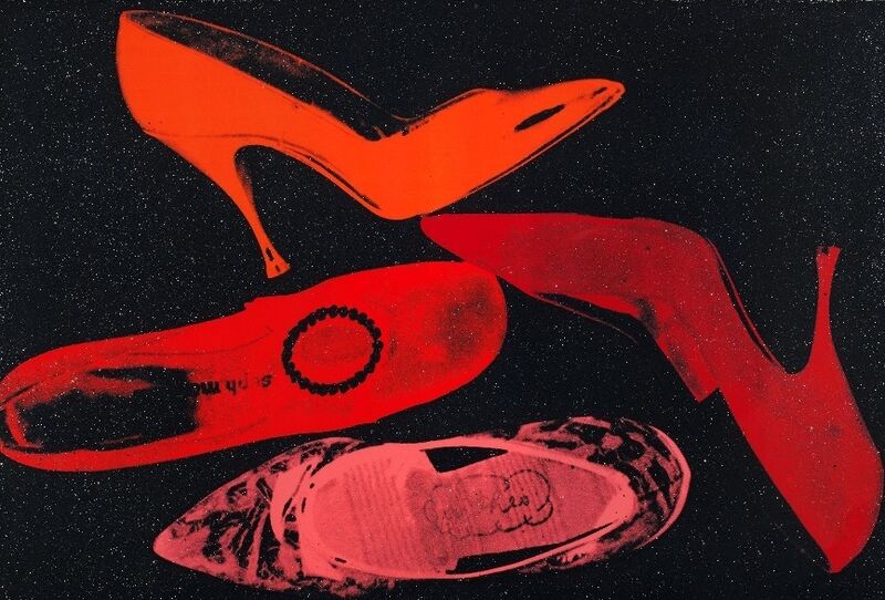 Andy Warhol, ‘Shoes, F & S II.253’, 1980, Print, Screenprint with diamond dust on Arches Aquarelle (cold pressed) paper, Andipa