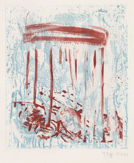 Pat Steir, ‘Red Drips (Waterfall)’, 1991