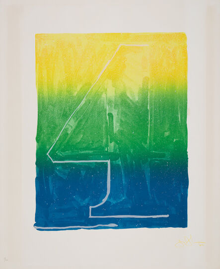 Jasper Johns, ‘Figure 4, from Color Numerals Series’, 1969