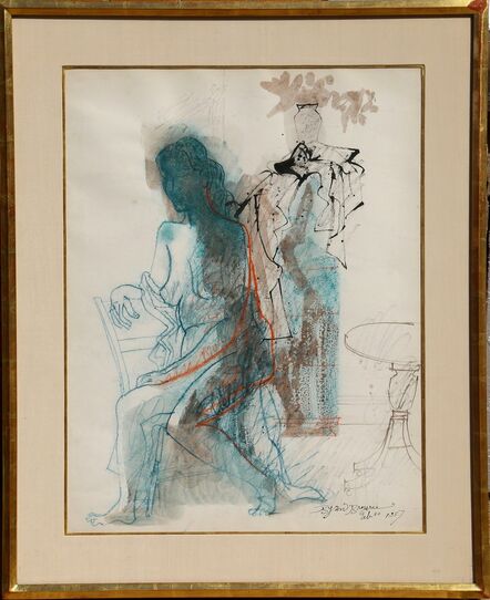 Byron Browne, ‘Seated Nude’, 1957