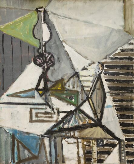 Paul Resika, ‘Lamp, Chair and Skull (Provincetown)’, 1947