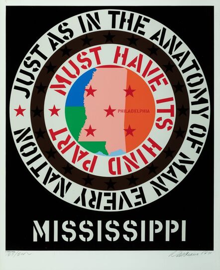 Robert Indiana, ‘Mississippi, from Decade’, 1971