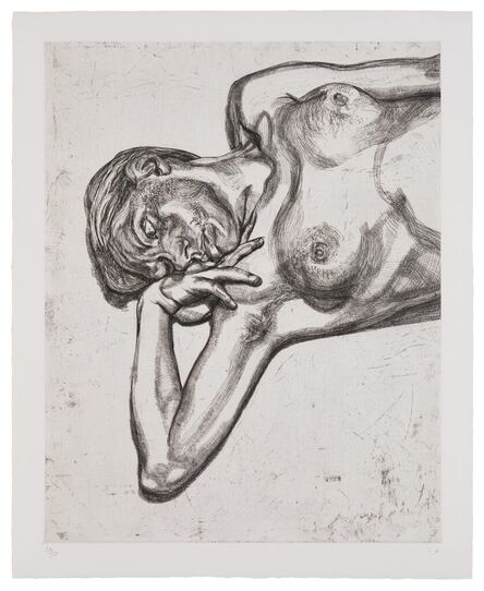 Lucian Freud, ‘Head and Shoulders of a Girl’, 1990