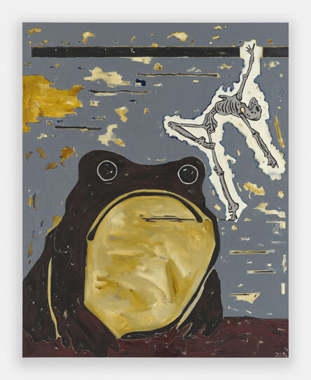Werner Büttner, ‘Death and the Toad (Der Tod und die Kröte)’, 2019