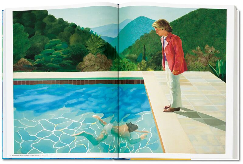 David Hockney, ‘David Hockney. A Bigger Book. Art Edition A, No. 1–250’, 2016, Other, Hardcover, 498 pages, 13 fold-outs, 50 x 70 cm (19.7 x 27.5 in.); with iPad drawing Untitled, 329, 2010, signed by the artist and numbered, 8-color ink–jet print on cotton-fibre archival paper, 33 x 44 cm (12.9 x 17.3 in.) on 43.2 x 56 cm (17 x 22 in.) paper; an adjustable bookstand by Marc Newson; and an illustrated 680-page chronology book, TASCHEN