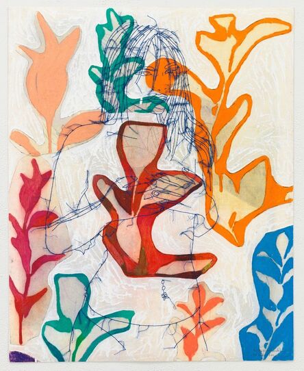 Ghada Amer & Reza Farkhondeh, ‘Goblina Weaves No More’, 2017