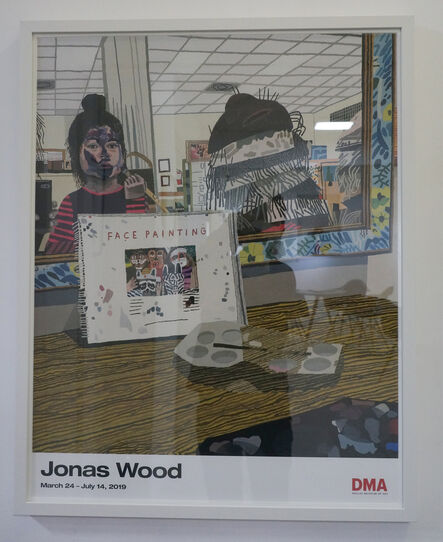 Jonas Wood, ‘face painting poster’, 2014