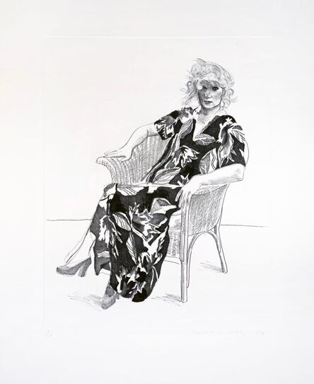 David Hockney, ‘Celia in Wicker Chair’, 1974 (printed in 1981)