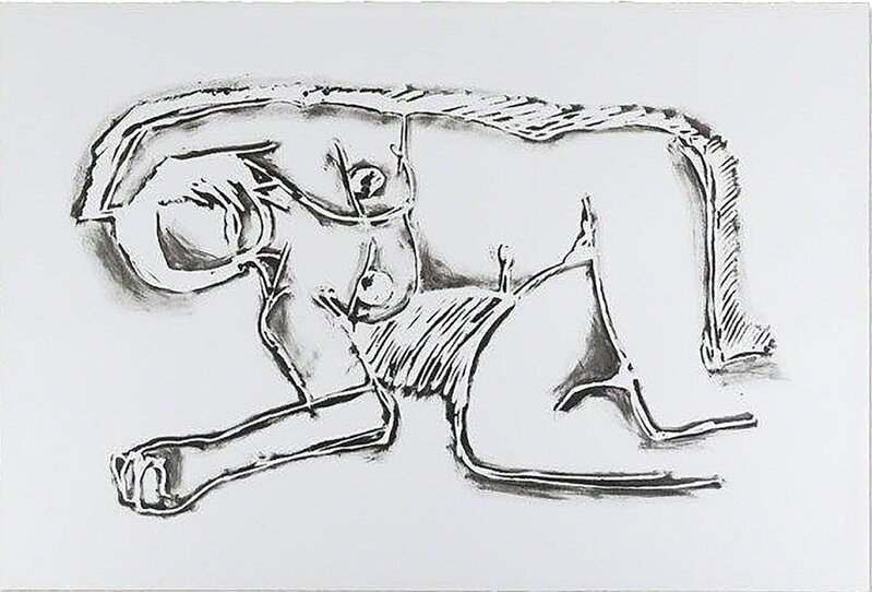 Tom Wesselmann, ‘Monica Lying On Her Side With Scribbles’, 1990, Print, WS-SC-0021, DTR Modern Galleries