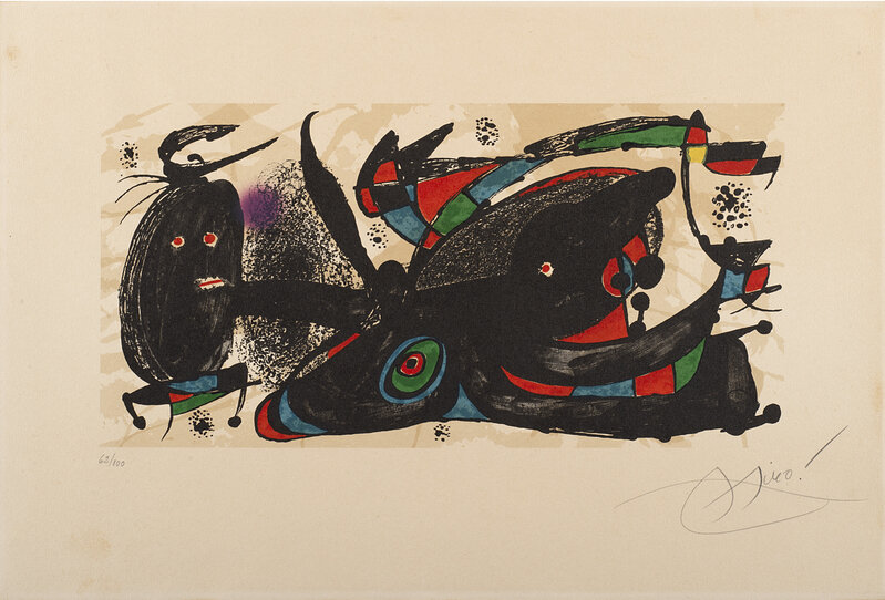 Joan Miró, ‘Mirò as sculptor’, 1976, Print, Color lithograph, Il Ponte