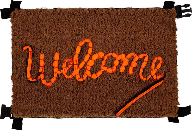 Banksy, ‘Welcome Mat’, 2019, Ephemera or Merchandise, Life vest fabric on fiber doormat, Heritage Auctions