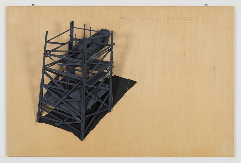 Tadashi Kawamata, ‘COAL MINE TAGAWA plan6’, 1996, Sculpture, Plywood, Balsawood, paints, Art Front Gallery