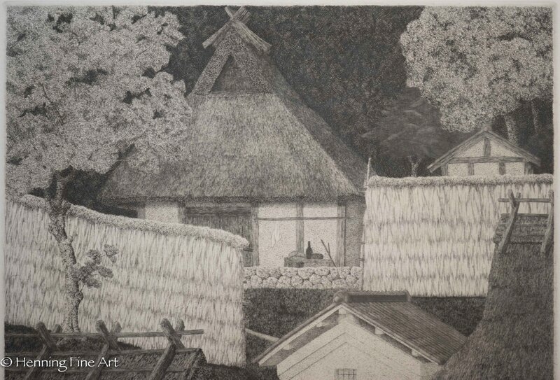 Ryohei Tanaka, ‘Hitago in Autumn’, 1977, Print, Etching aquatint, Henning Fine Art