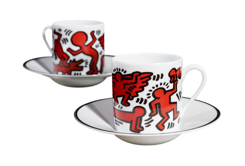 Keith Haring, ‘Keith Haring Red on White Espresso Set’, 2019, Reproduction, Limoges porcelain, A.Style