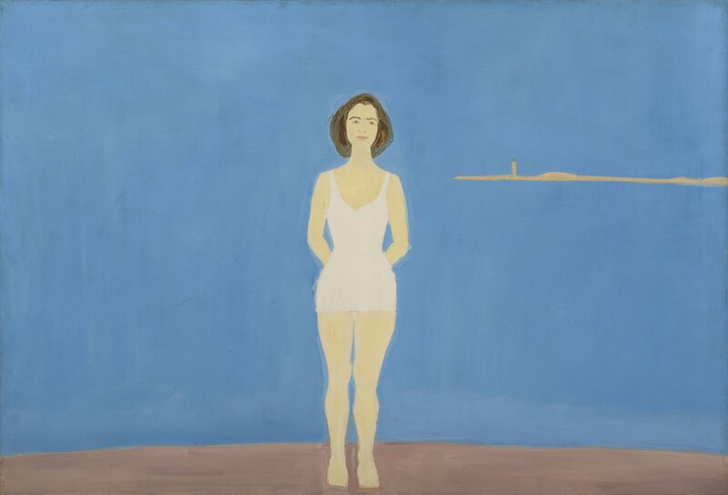 Alex Katz, ‘Bather’, 1959, Painting, Oil on linen, Colby College Museum of Art
