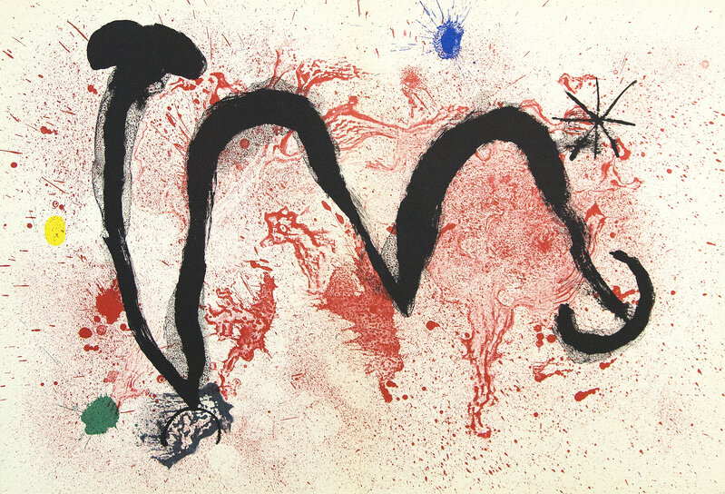 Joan Miró, ‘The Fire Dance’, 1965, Print, Original lithograph in colors, Heather James Fine Art Gallery Auction