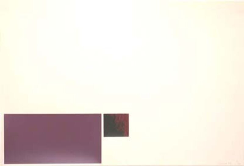 Marc Vaux, ‘Untitled -  Purple/Red’, 1975, Print, Screenprint on paper, Bernard Jacobson Gallery