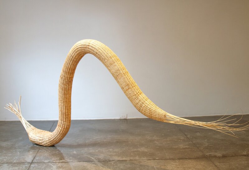 Daniel Nyström, ‘Birth ’, 2019, Sculpture, "Ratan" Fiber and stone, Galería La Cometa