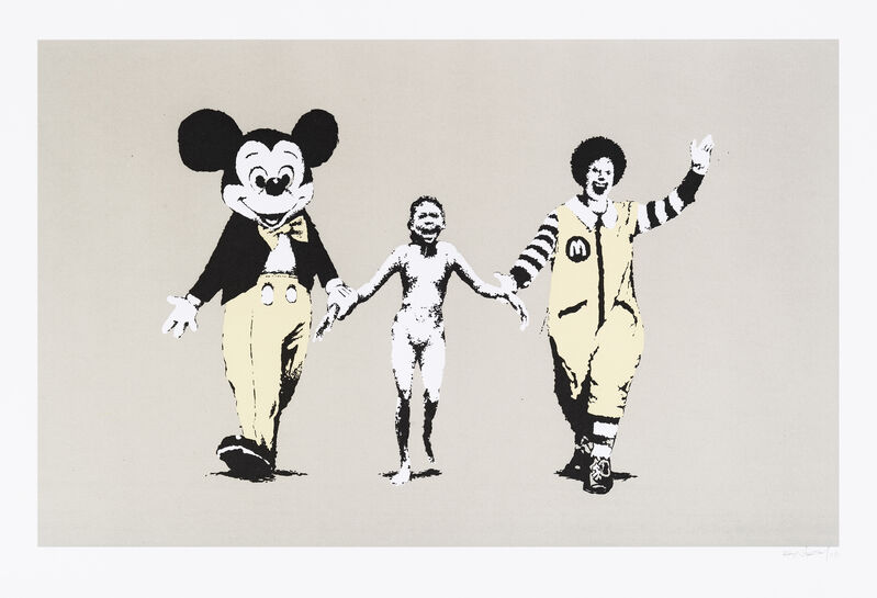 Banksy, ‘Napalm’, 2004, Print, Screen print in colours on wove paper, Tate Ward Auctions