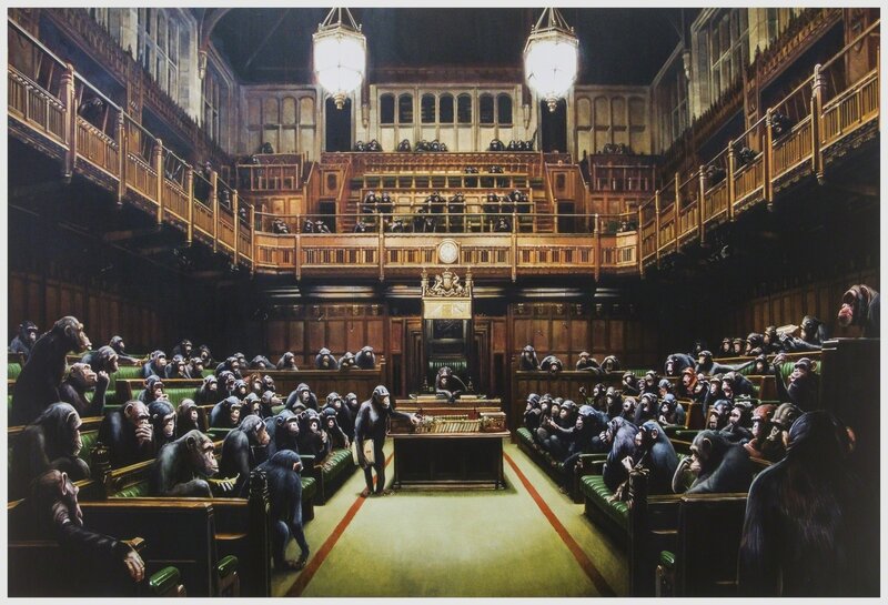 Banksy, ‘Monkey Parliament’, 2009, Print, Offset lithograph printed in colours, Forum Auctions