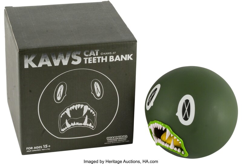 KAWS, ‘Cat Teeth Bank (Green)’, Other, Heritage Auctions