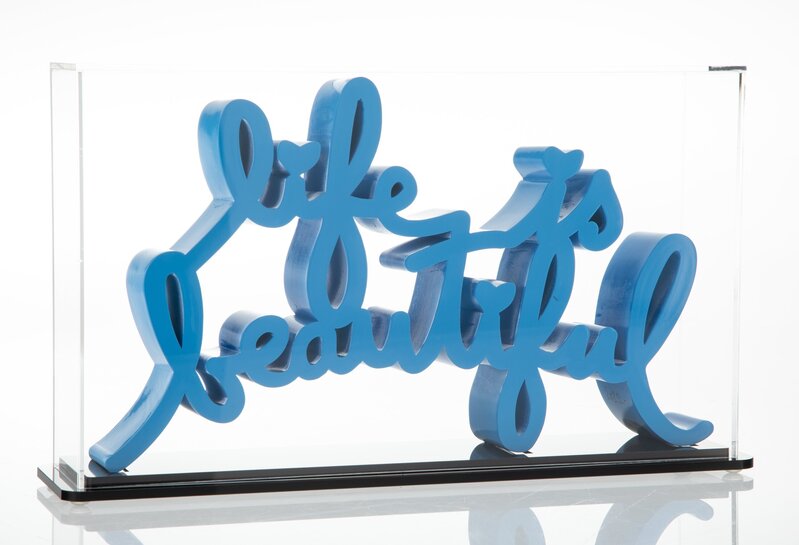 Mr. Brainwash, ‘Life Is Beautiful (Blue)’, 2015, Ephemera or Merchandise, Painted cast resin, Heritage Auctions