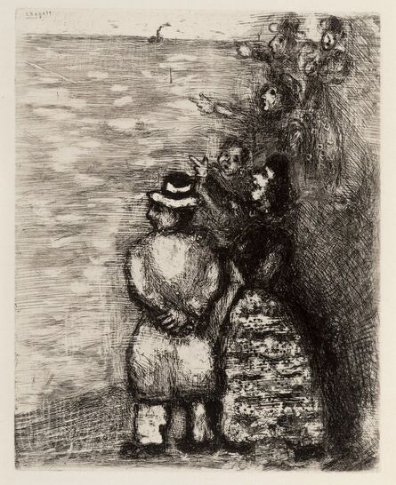 Marc Chagall, ‘Le Chameau et Les Bâtons Flottants, from Fables of La Fontaine’, 1952