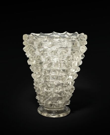 Ercole Barovier, ‘A rostrated crystal vase’, 1940s