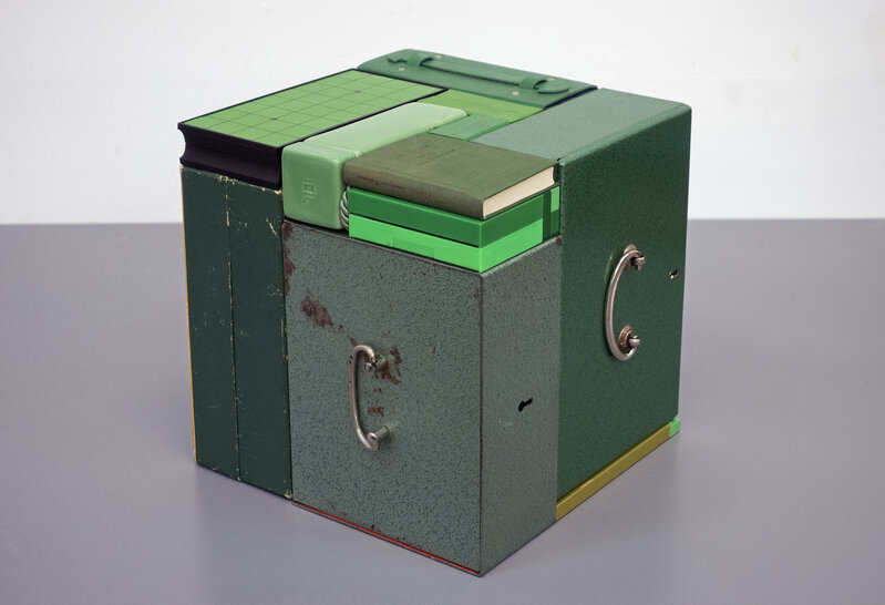 Michael Johansson, ‘Crossfade - Green  27x27x27 c’, 2021, Sculpture, Green objects, ordinary items, The Flat - Massimo Carasi