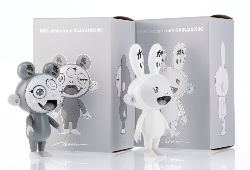 Takashi Murakami, ‘Kaikai-chan and Kiki-chan (Black and White version)’, 2018, Ephemera or Merchandise, Painted cast vinyl, Heritage Auctions