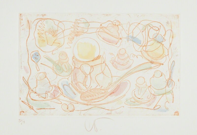 Claes Oldenburg, ‘Ice Cream Desserts, C’, 1976, Print, Etching and aquatint in colors, on Hodgkinson handmade paper, watermarked with the artist's signature, with full margins, Phillips