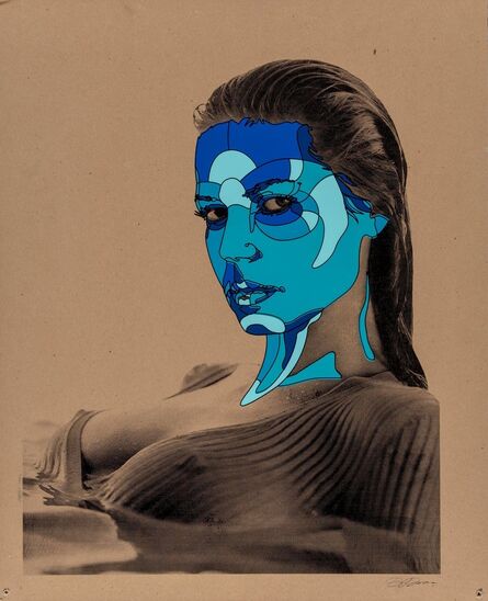 David Flores, ‘Heidi Klum (Blue)’, c. 2009