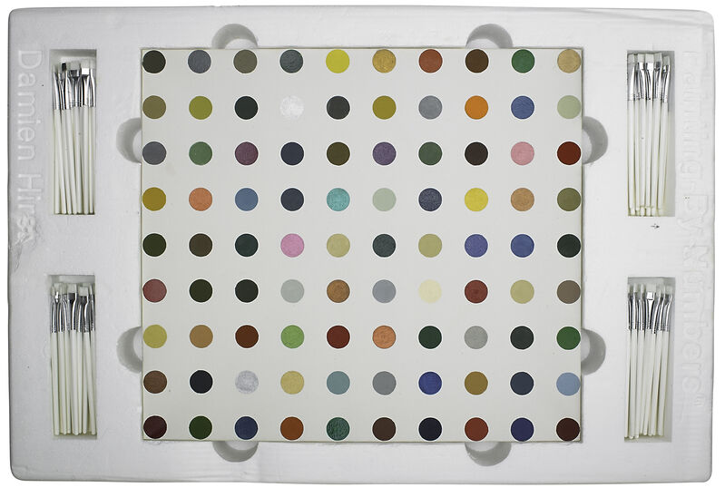 Damien Hirst, ‘Painting by Numbers (Blue)’, 2001, Mixed Media, Mixed media, Omer Tiroche Gallery