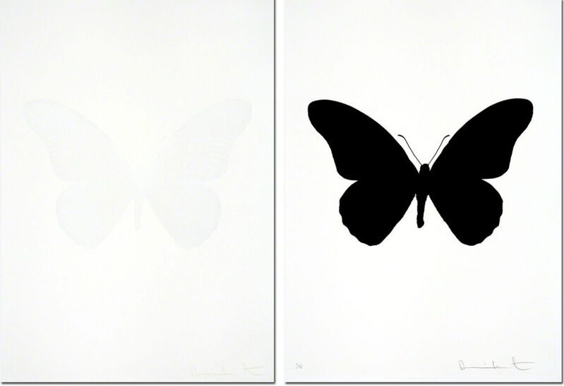 Damien Hirst, ‘The Souls IV - Cotton White  + Raven Black (sold as set)’, 2010, Print, Three Colour Foil Block Print, Samuel Owen Gallery